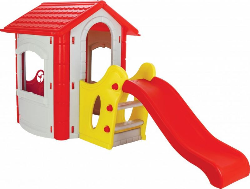 Casuta gradina Pilsan Happy House cu tobogan