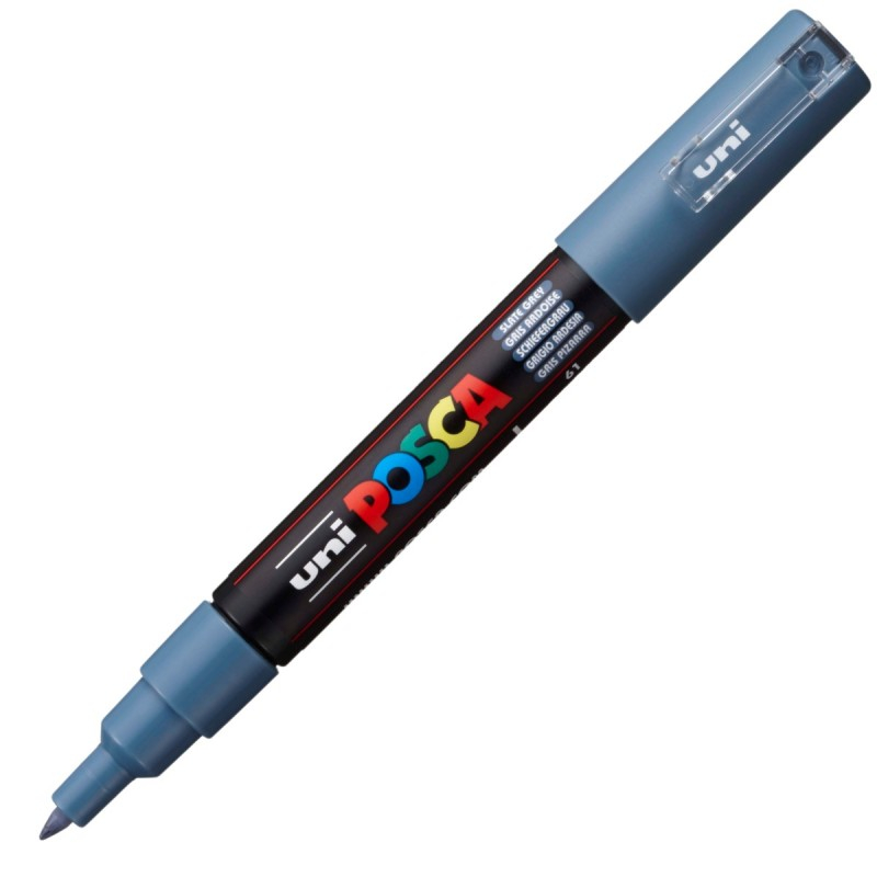Marker Posca UNI PC-1M 0.7mm Gri Albastrui