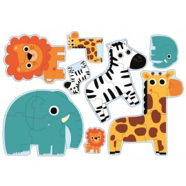 Puzzle Djeco În Junglă, Evolutiv, +2 Ani