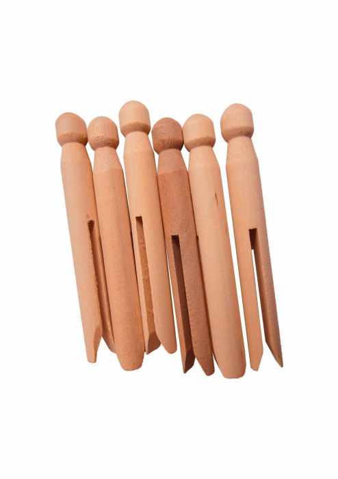 Set 6 Doll Pins Lemn Colorart | Crafts