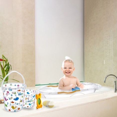 Set Cadita Baie BabyJem 6 Piese Bleu - imagine 9