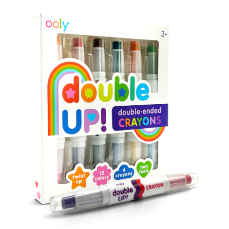 Ooly Creioane Duble 12 Culori | Desen Creativ - imagine 2