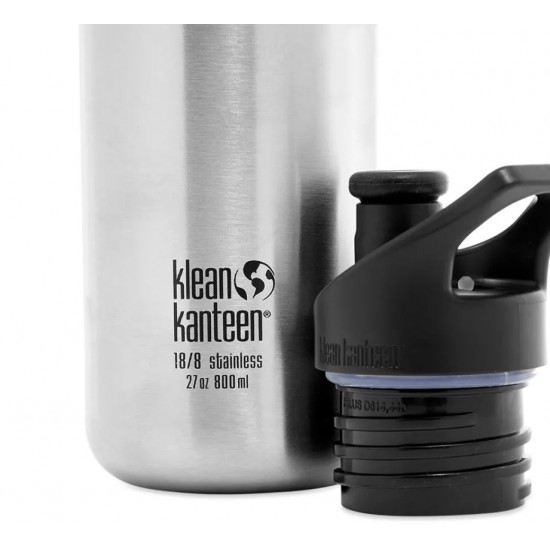 Recipient Sticla Otel Inox 800ml Klean Kanteen Sport - imagine 2
