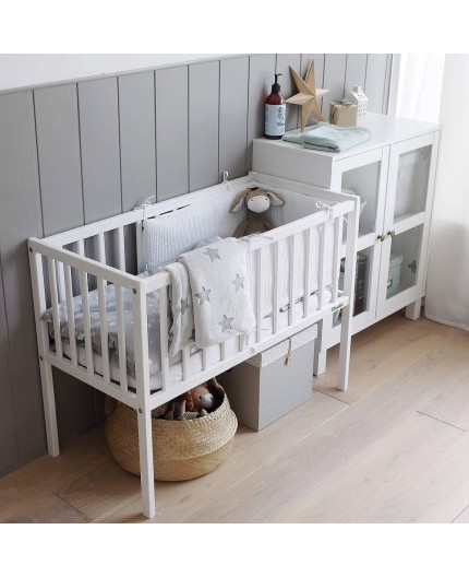 Patut Co-Sleeping Woodies, Alb, cu Saltea Inclusa - imagine 10