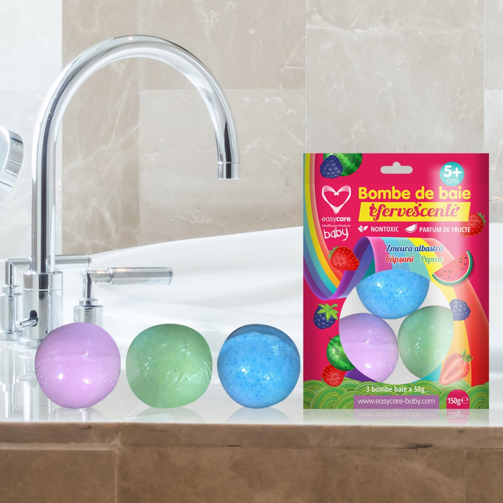 Bombe de Baie Easycare Baby 3buc - Baie Plăcută - imagine 2