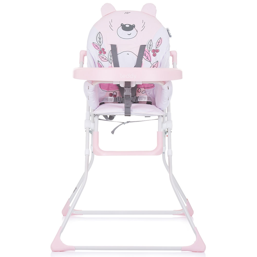 Scaun de masă Chipolino Teddy Rose, Siguranță 5 puncte
