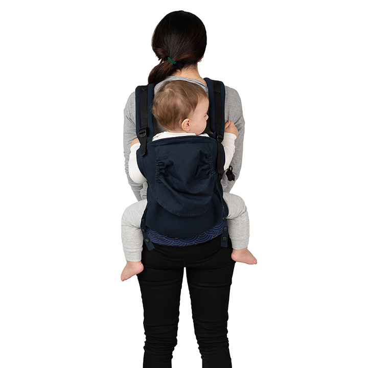 Marsupiu Momi Collet Navy Blue - Confort Sigur - imagine 5