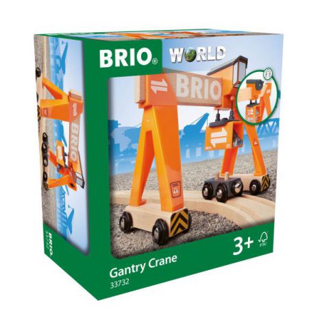 Pod cu macara Brio 33732 | Trenulete lemn - imagine 2