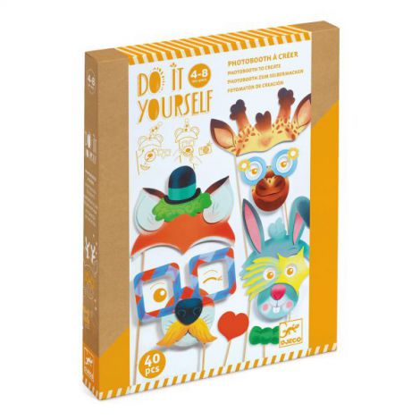 Set DIY Djeco Măști Petrecere Creativ - imagine 5