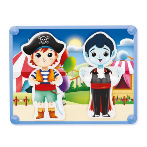Quercetti Dress Up Carnaval - Joc Creativ Magnetic - imagine 5
