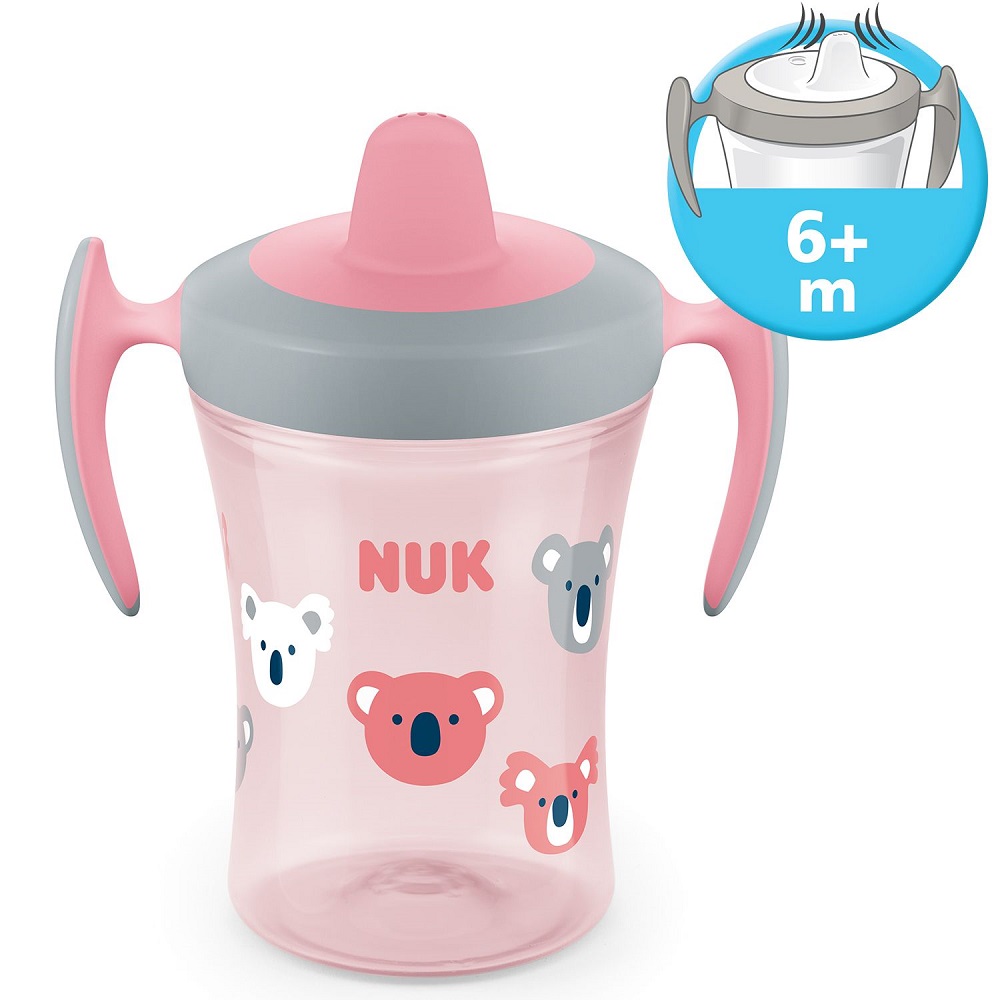 Cană Nuk Evolution Trainer Roz | Învățare Ușoară - imagine 2