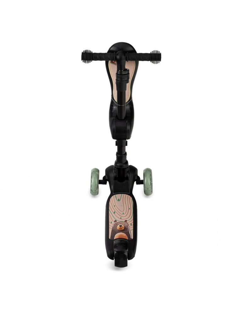 Trotineta 2in1 MoMi Kiuru Black, Pliabilă, 3 Ani+ - imagine 4