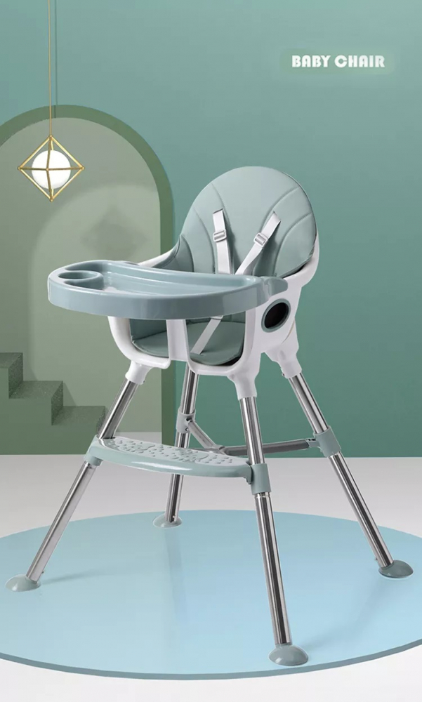 Little Mom Elite Green - Scaun Masa Transformabil - imagine 4