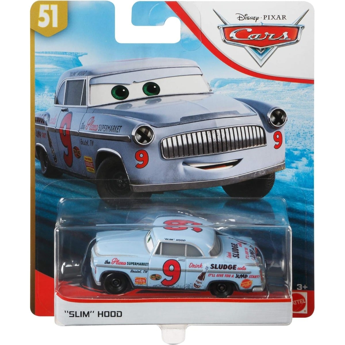 Masinuta Metal Disney Cars Slim Hood - GBY19