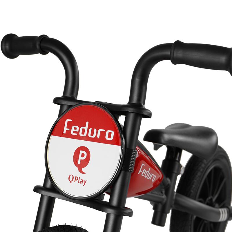 QPlay Feduro Roșu, Bicicletă Fără Pedale 3-6 Ani - imagine 5