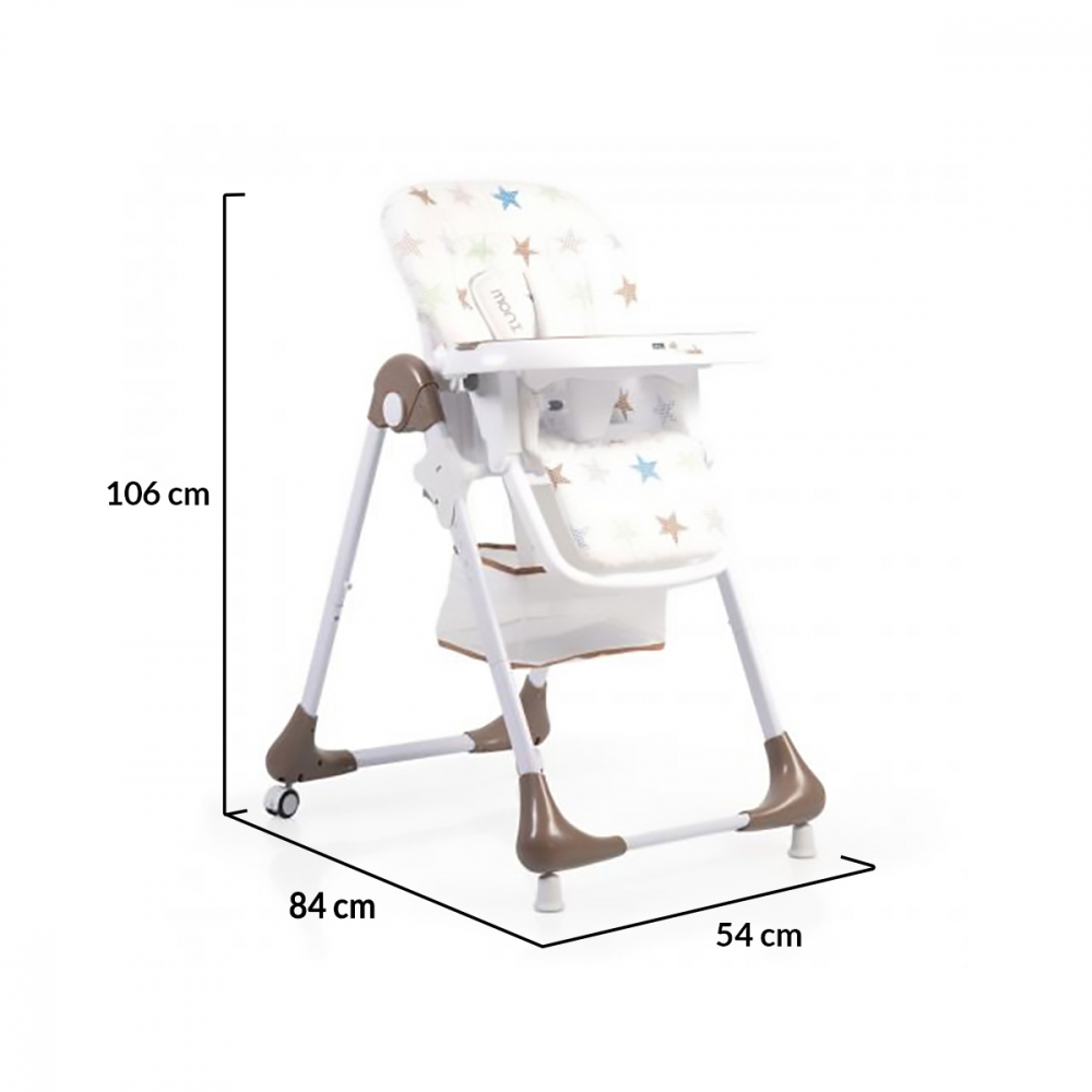 Scaun de Masa Avocado Beige Moni, Rabatabil