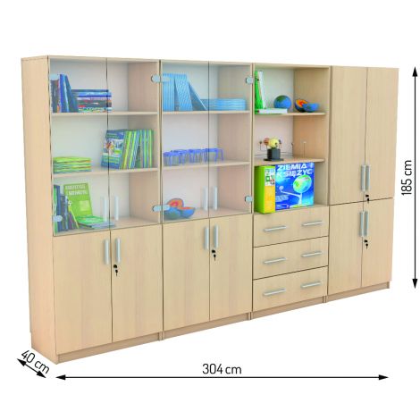 Expo 6 Fag - Set mobilier școlar Moje Bambino - imagine 5