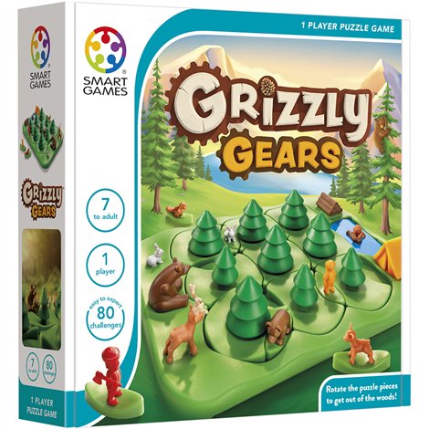 Smart Games Grizzly Gears - Joc Logic 80 Provocari