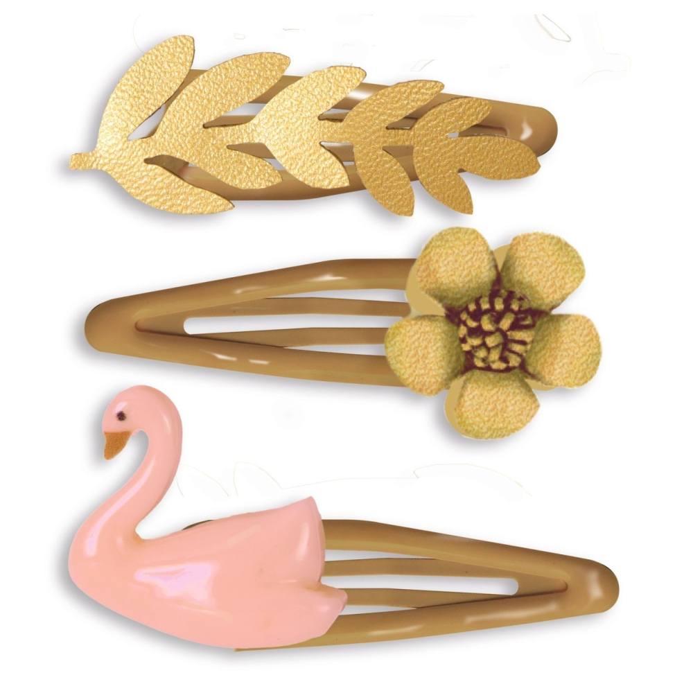 Djeco Plume Carmen - 3 Agrafe Par Elegante