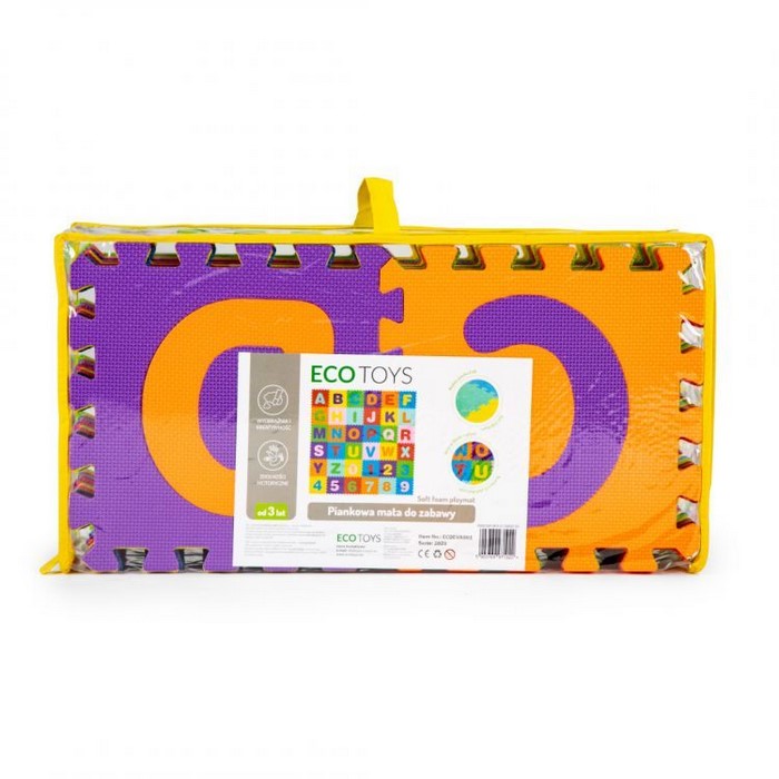 Salteluta Educativa EVA Ecotoys cu Litere si Cifre - imagine 3