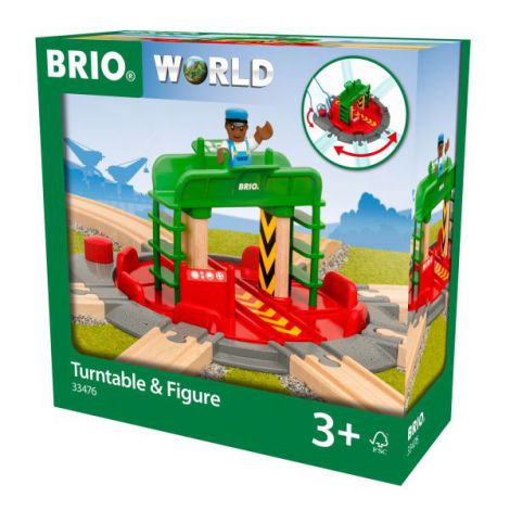Turn si Figurina BRIO 33476 - Piesa Centrala Tren