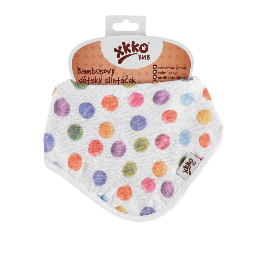 Eșarfă Bambus Polka Dots XKKO | Absorbantă