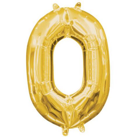 Balon Folie Auriu Cifra 0 Amscan