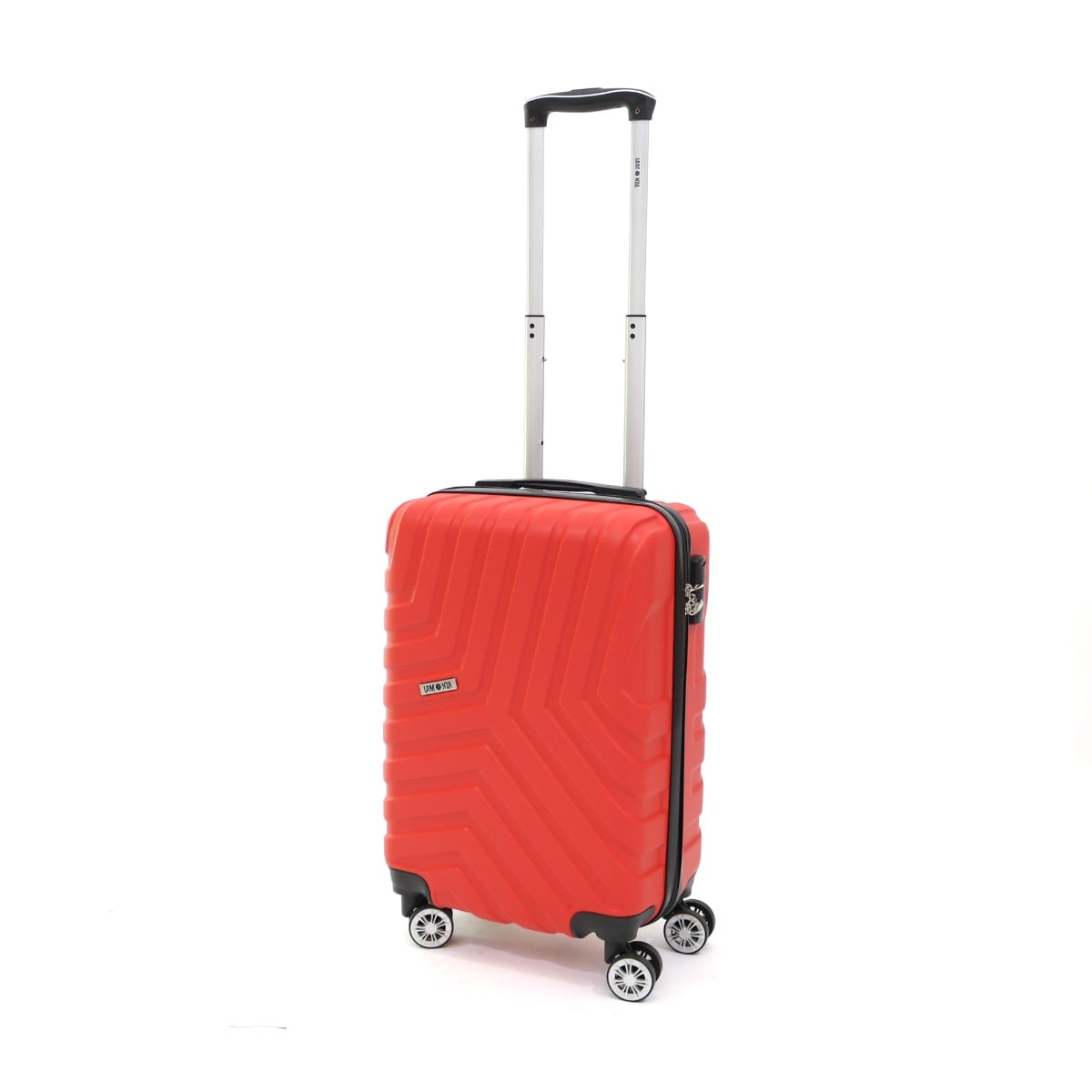 Troler Lamonza Malibu 4 Roti, ABS, Rosu