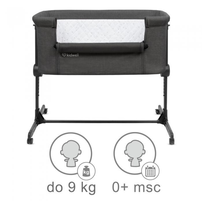 Patut Kidwell Snuzzy Gri, Laterala Culisanta, 3-in-1 - imagine 4
