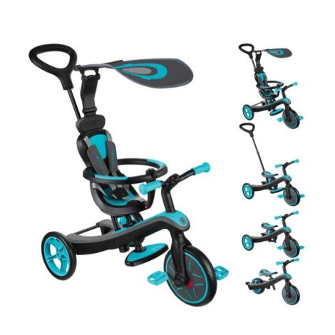 Globber Explorer 4-in-1 Tricicleta Turquoise - imagine 14