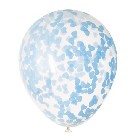 Baloane Confetti Bleu Unique | Decor Magic
