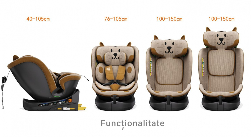 Buf Boof B-Joy Deluxe - Scaun Auto 360° iSize - imagine 5