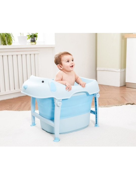Cadita Pliabila Little Mom Dog Blue, Anti-alunecare - imagine 2