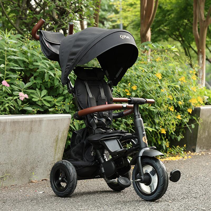 Tricicleta Qplay Rito Deluxe Pliabilă, Negru - imagine 8