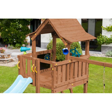 Spatiu de Joaca Pagoda Blue Rabbit cu Catarare - imagine 3