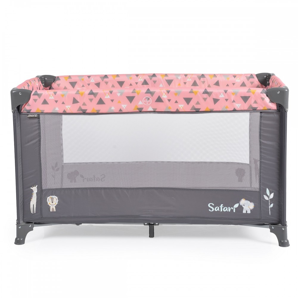 Patut Pliabil Moni Safari Pink cu Accesorii - imagine 3