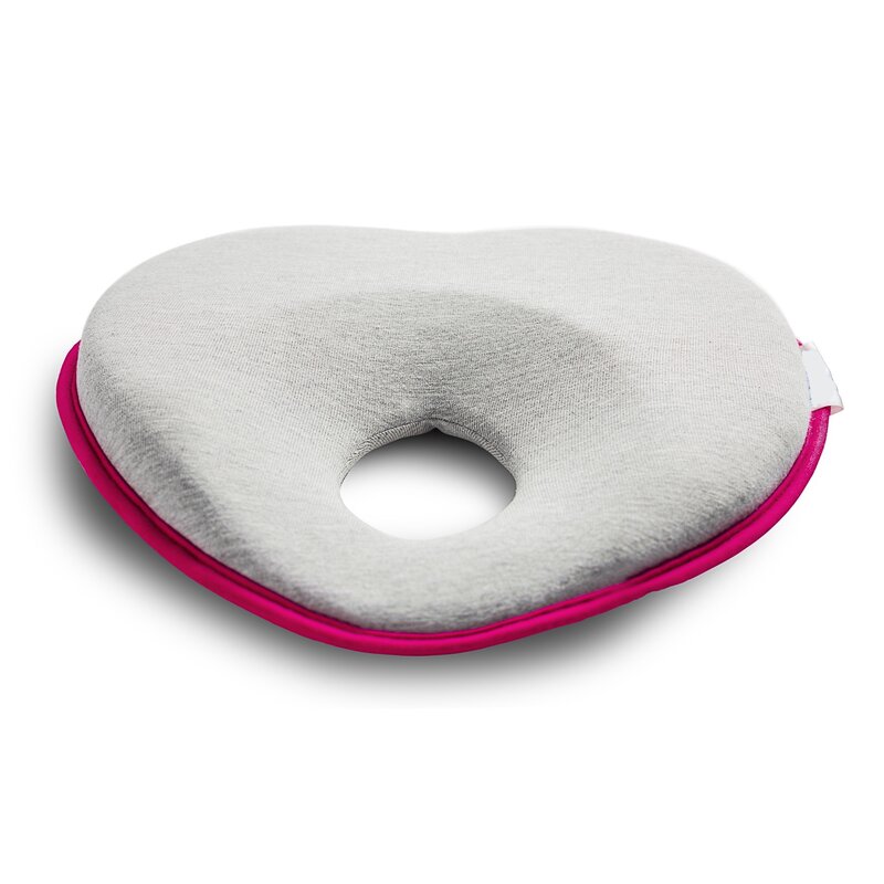 Perna Antiplagiocefalie Roz Qmini, 22x22 cm - imagine 2