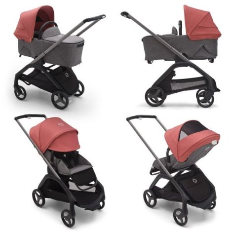 Capotina Bugaboo Dragonfly UPF 50+ Red - imagine 2