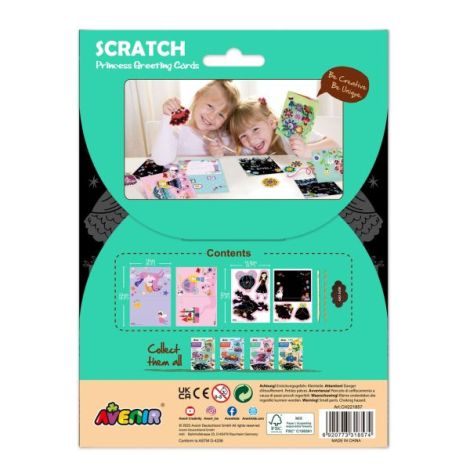 Set Felicitari Printese Scratch Art Avenir - imagine 6
