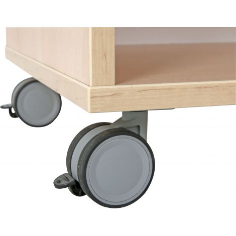 Dulap Quadro S Moje Bambino cu raft și roti - imagine 2