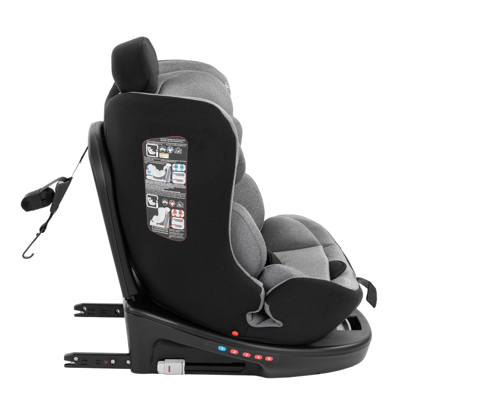 Scaun Auto KikkaBoo i-SIZE ISOFIX, Gri