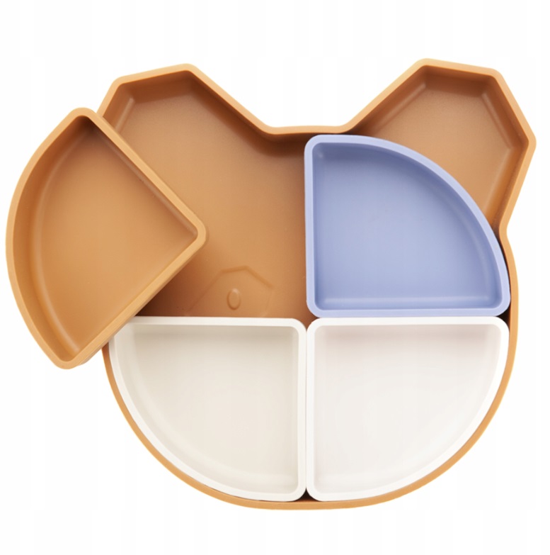 Farfurie Silicon 4in1 Kidnort | Compartimente Detasabile - imagine 7