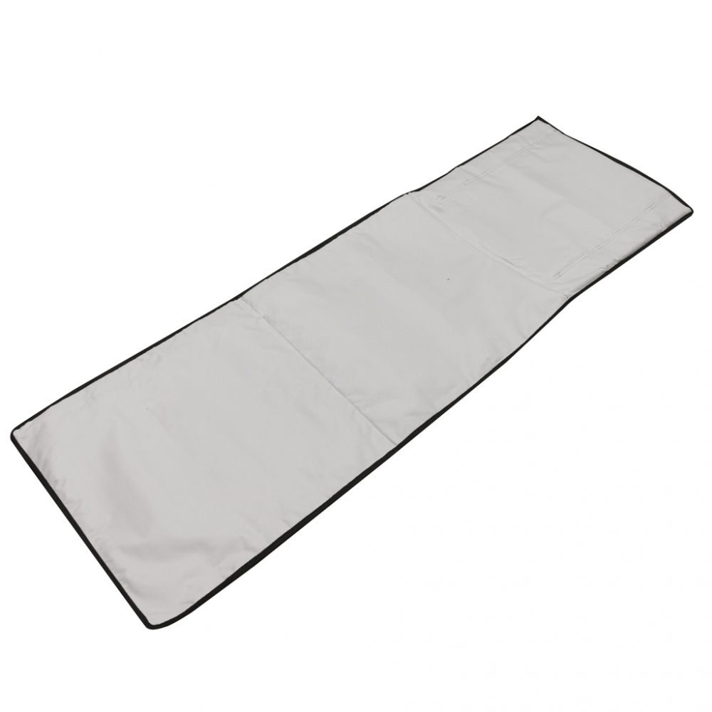 Sezlong plajă pliabil Ikonka Grey, rezistent și confortabil - imagine 3