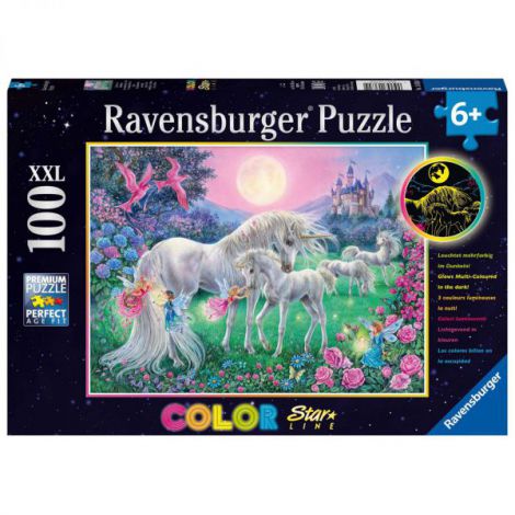 Puzzle Unicorni 100 piese Ravensburger Premium