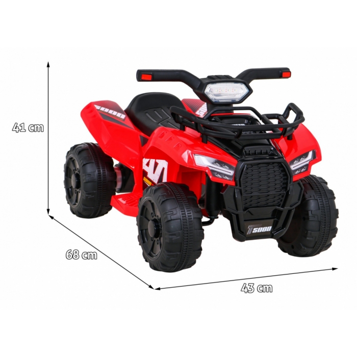 ATV Electric Ramiz Storm Rosu pentru Copii - imagine 2