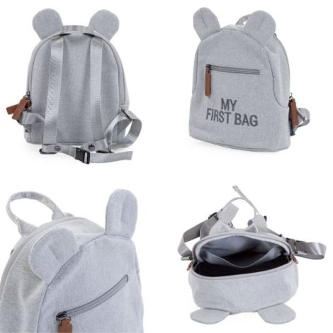 Rucsac Childhome Canvas Gri - Primul Rucsac pentru Copil - imagine 2