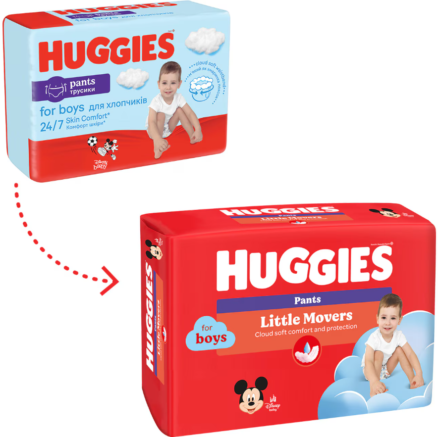 Scutece Huggies Pants Boy 5, 12-17 kg, 48 bucați - imagine 4