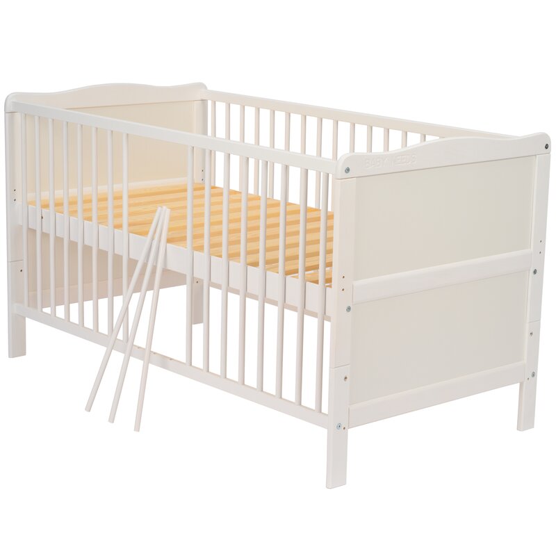 Patut Transformabil BabyNeeds Nadia 140x70 Alb - imagine 7