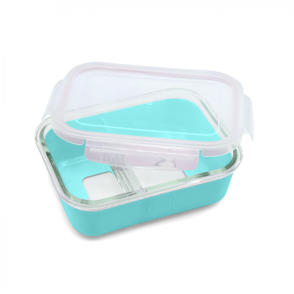 Recipient Sticla Melii Blue 740ml cu Husa Silicon