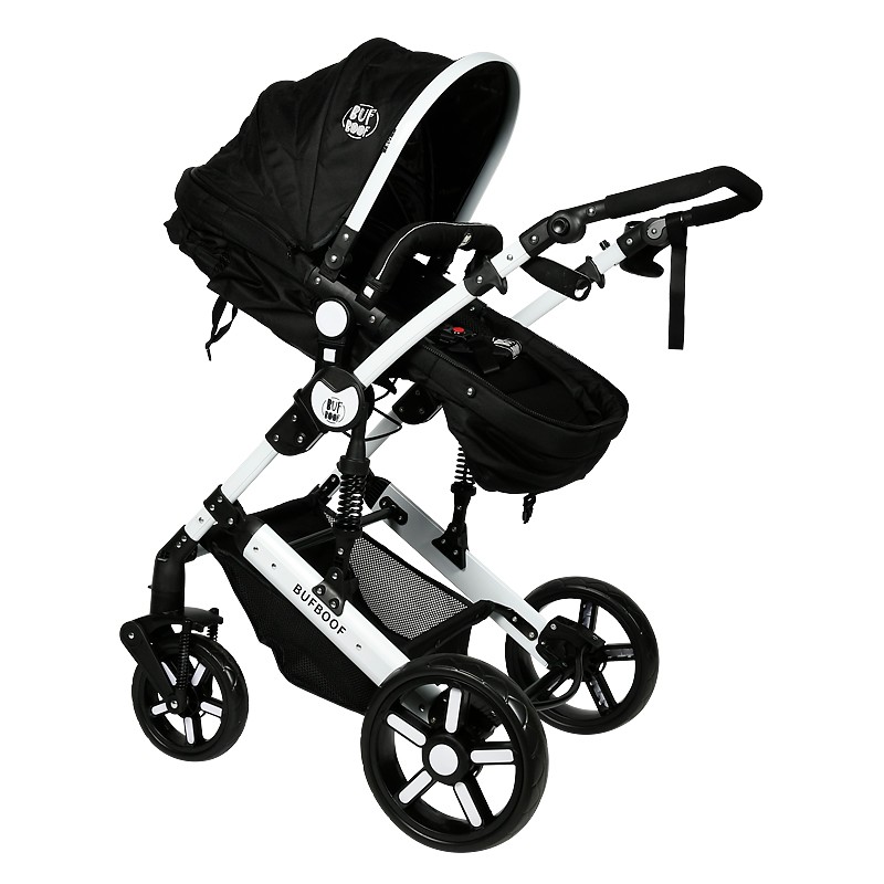 Carucior 2 in 1 Buf Boof X2 Black Reversibil 0-36 luni - imagine 6
